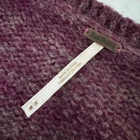 Free People Karina Wrap Knit Sweater M